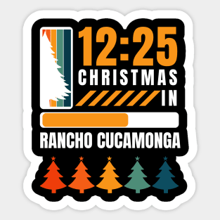 rancho cucamonga christmas Sticker